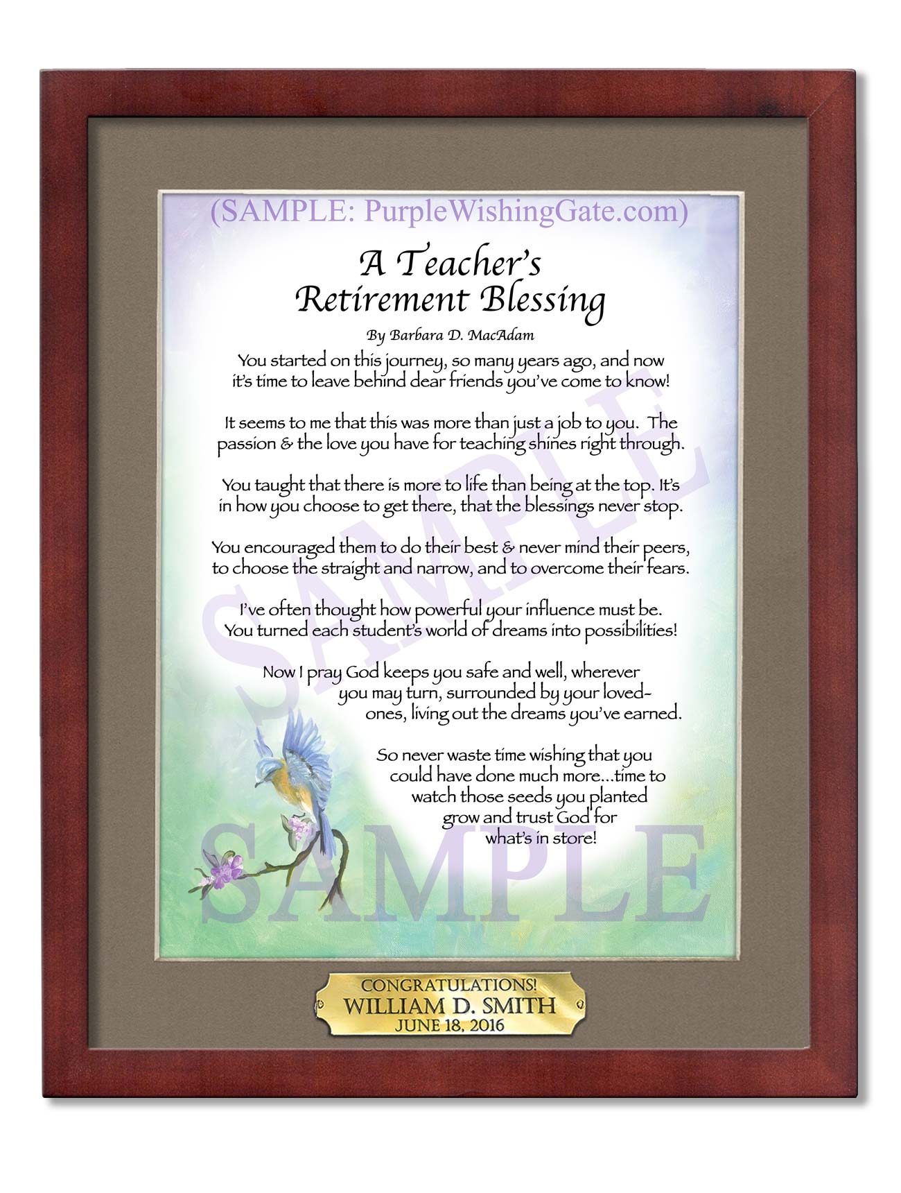 A Teacher's Retirement Blessing