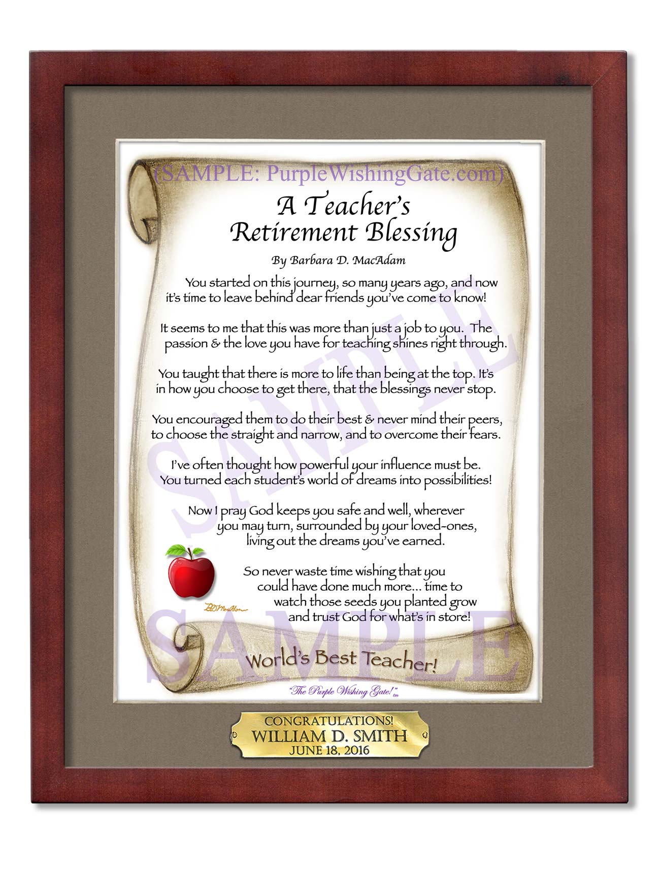 A Teacher's Retirement Blessing