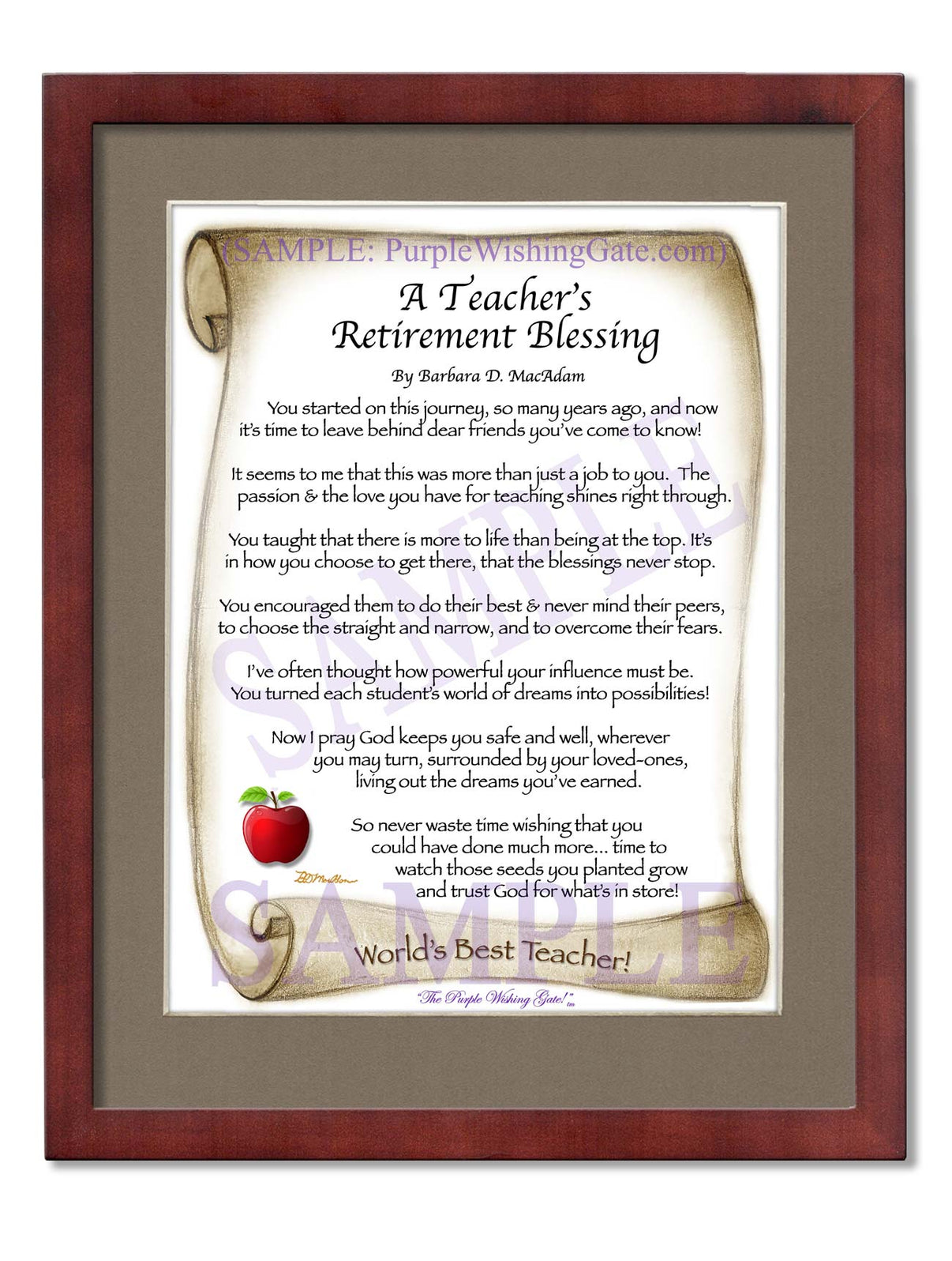 A Teacher's Retirement Blessing