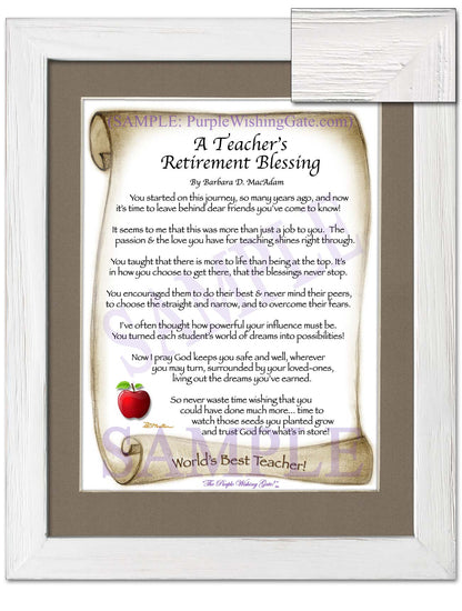 A Teacher's Retirement Blessing