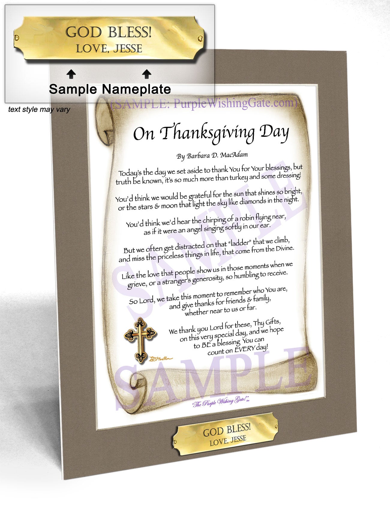 On Thanksgiving Day - Thanksgiving Gift - PurpleWishingGate.com