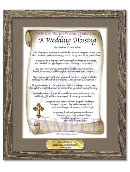 A Wedding Blessing - Wedding Gift - PurpleWishingGate.com