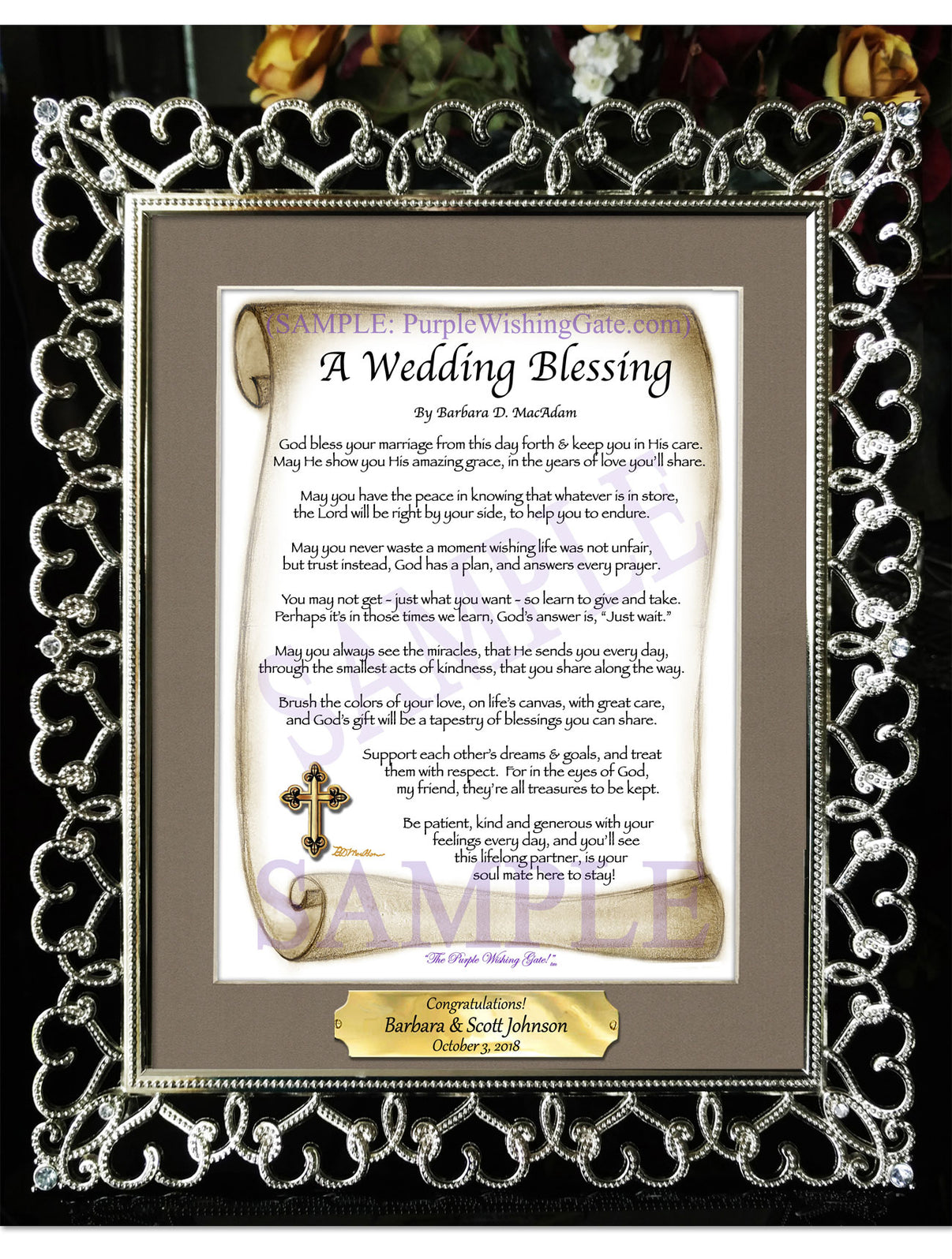 A Wedding Blessing - Wedding Gift - PurpleWishingGate.com