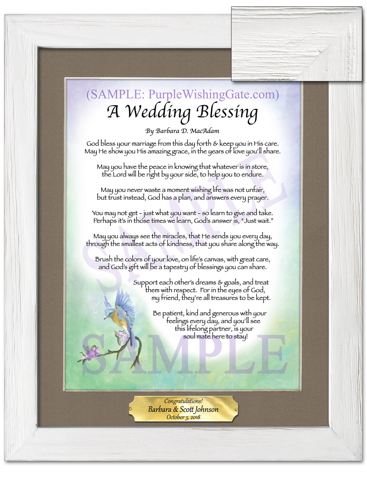 A Wedding Blessing - Wedding Gift - PurpleWishingGate.com