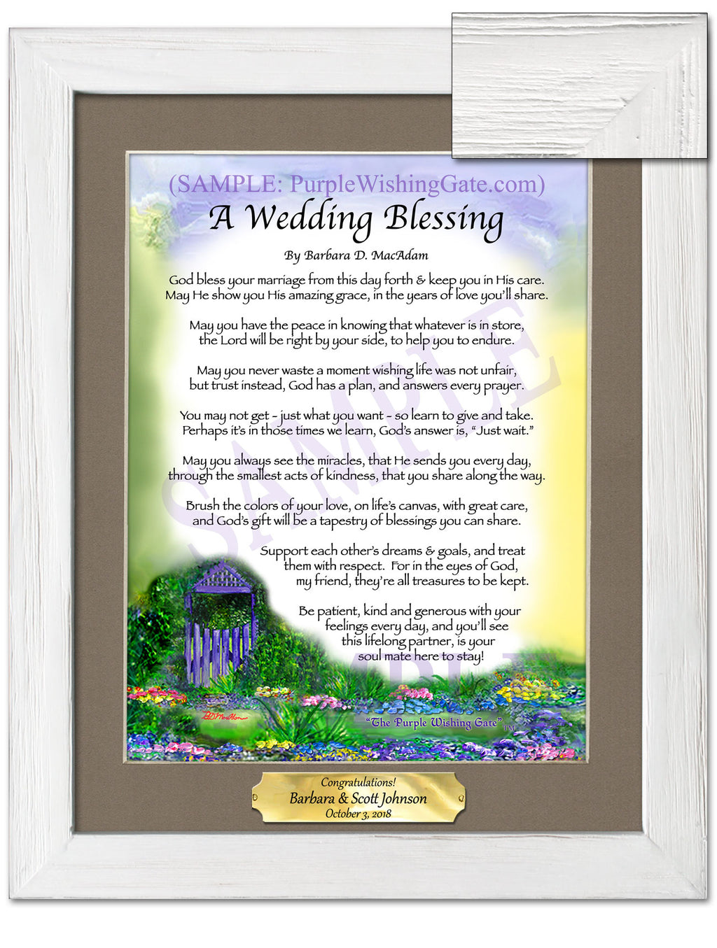 A Wedding Blessing - Wedding Gift - PurpleWishingGate.com