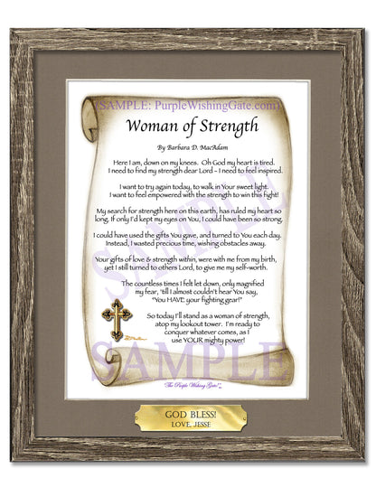 Woman of Strength - Sister-Women Gift - PurpleWishingGate.com