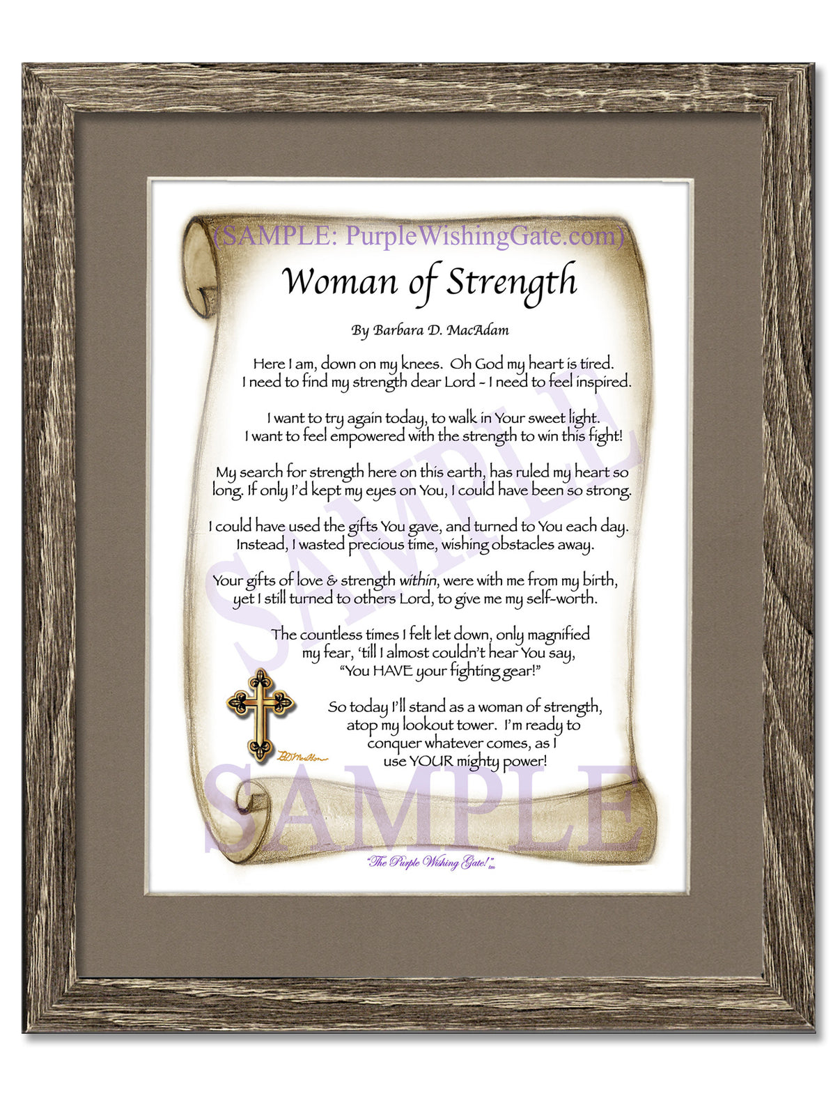 Woman of Strength - Sister-Women Gift - PurpleWishingGate.com