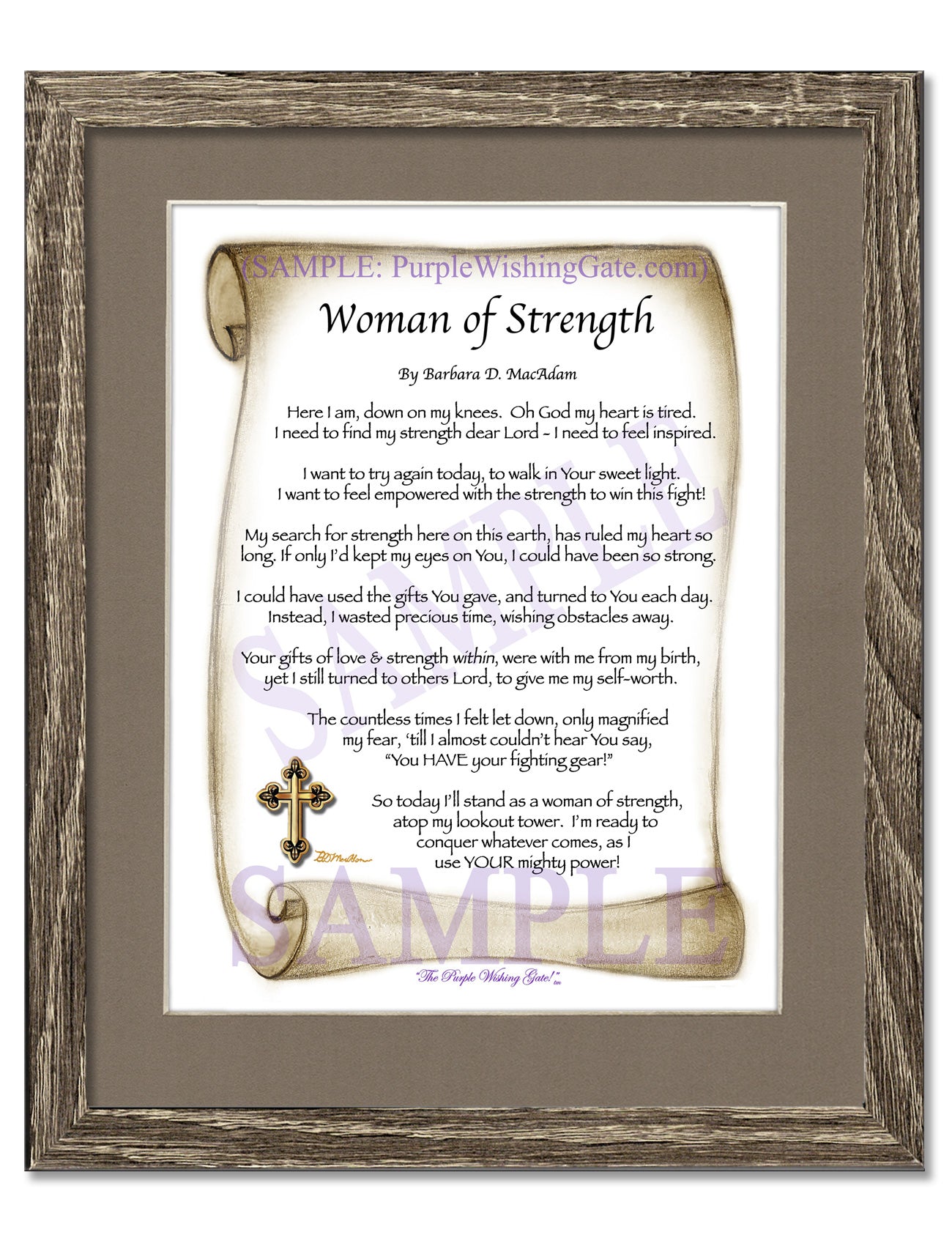 Woman of Strength - Sister-Women Gift - PurpleWishingGate.com