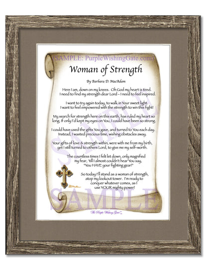 Woman of Strength - Sister-Women Gift - PurpleWishingGate.com