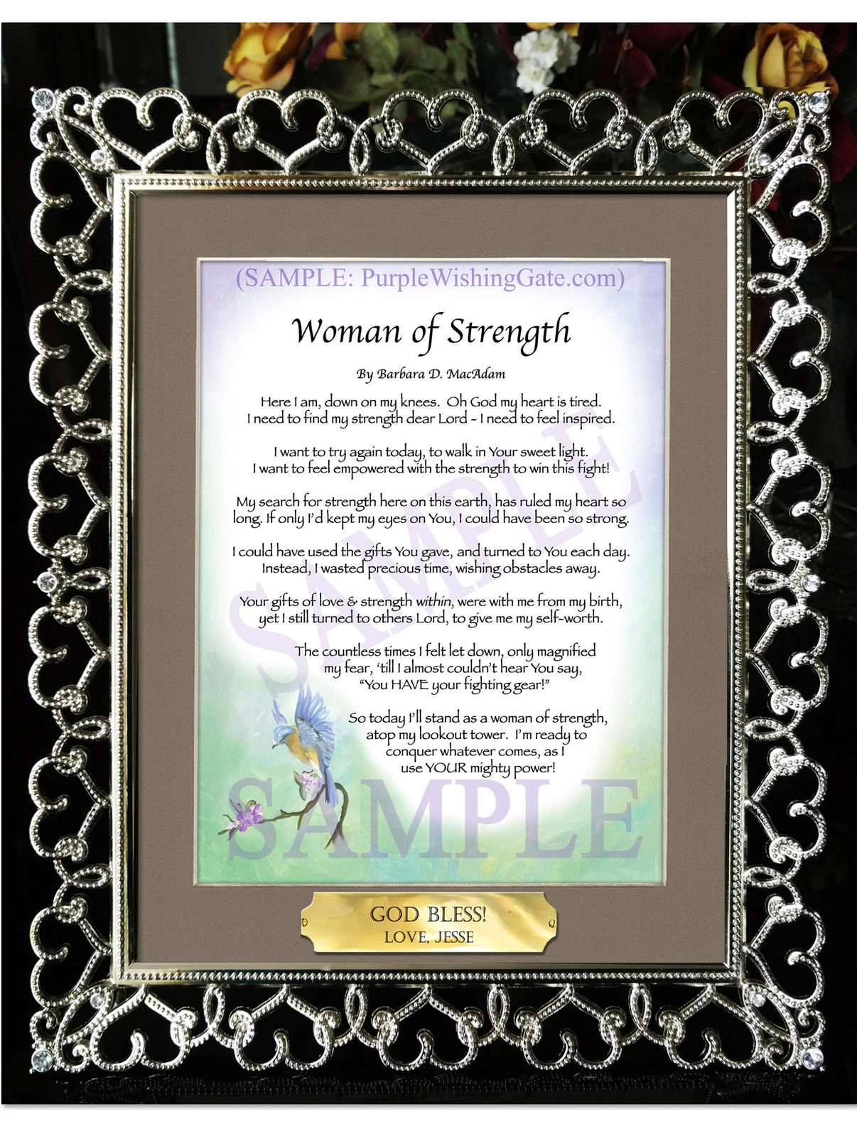 Woman of Strength - Sister-Women Gift - PurpleWishingGate.com