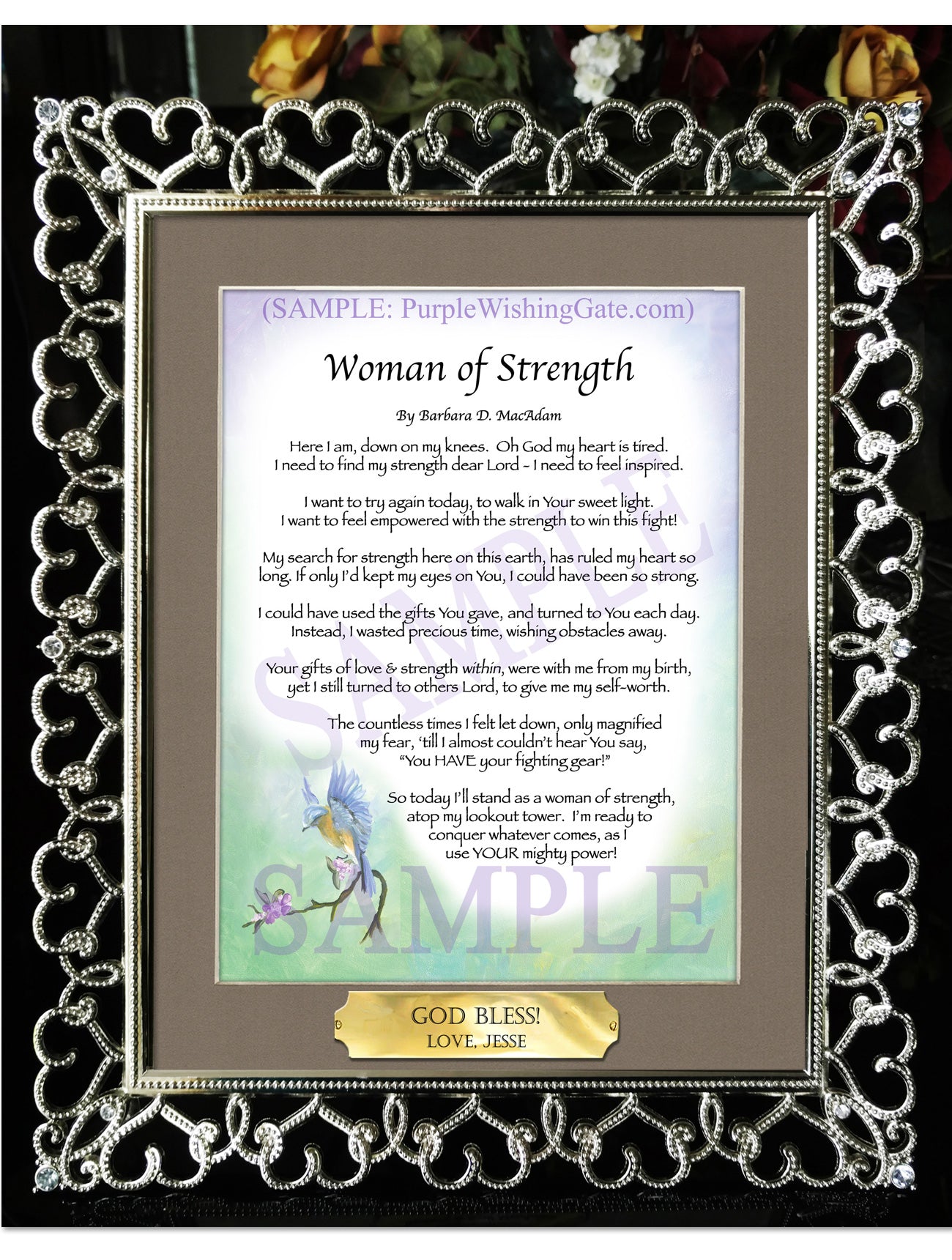 Woman of Strength - Sister-Women Gift - PurpleWishingGate.com