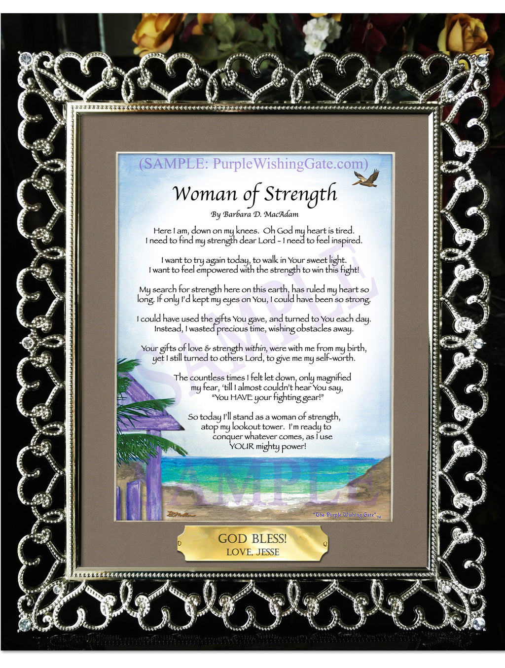 Woman of Strength - Sister-Women Gift - PurpleWishingGate.com