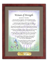 Woman of Strength - Sister-Women Gift - PurpleWishingGate.com