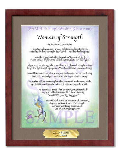 Woman of Strength - Sister-Women Gift - PurpleWishingGate.com