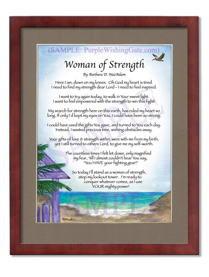 Woman of Strength - Sister-Women Gift - PurpleWishingGate.com
