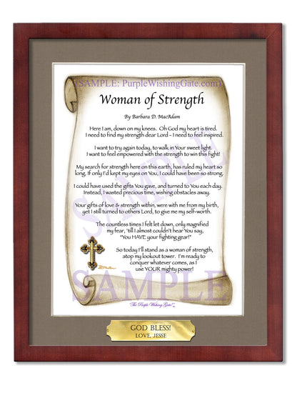 Woman of Strength - Sister-Women Gift - PurpleWishingGate.com