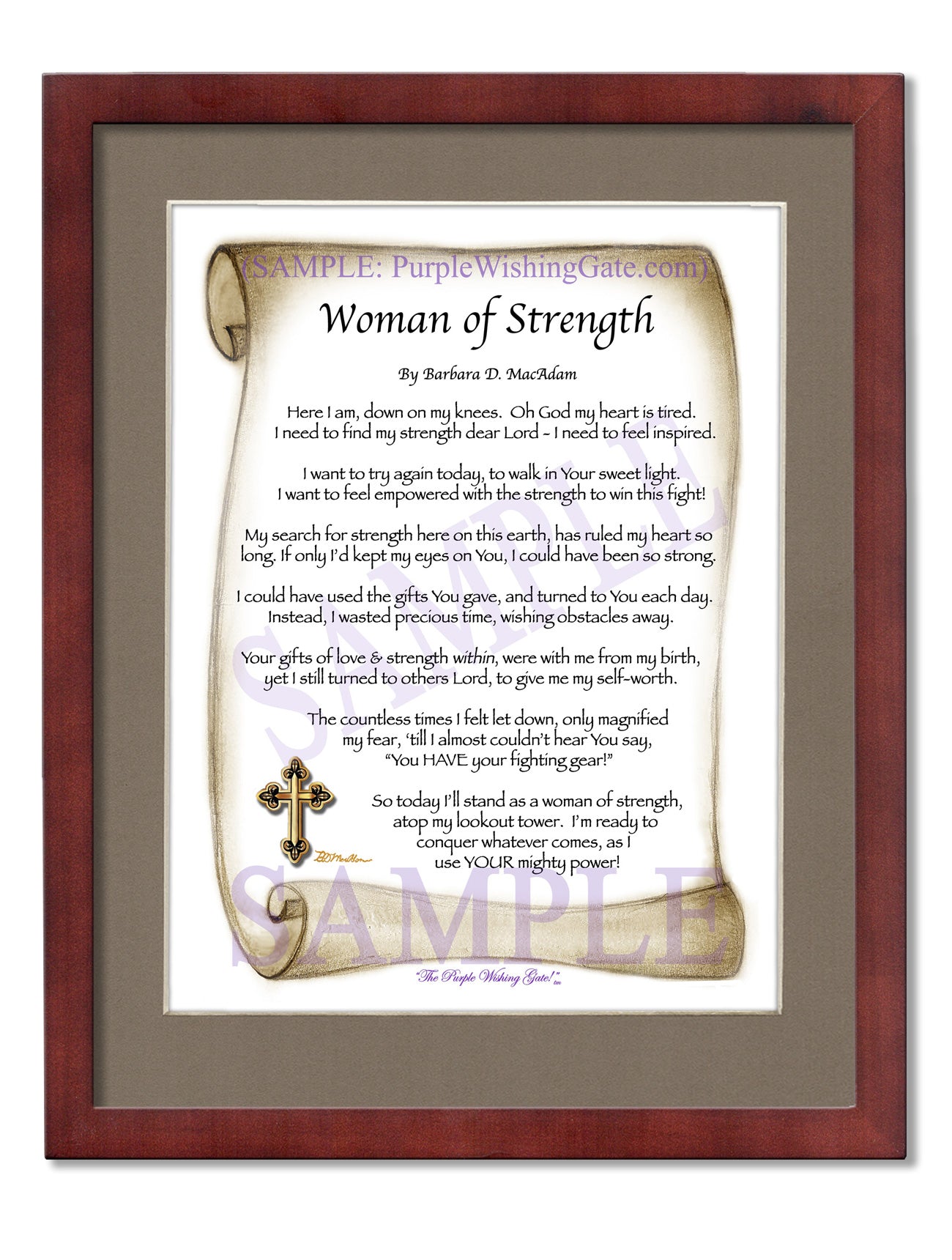 Woman of Strength - Sister-Women Gift - PurpleWishingGate.com