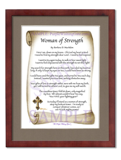 Woman of Strength - Sister-Women Gift - PurpleWishingGate.com