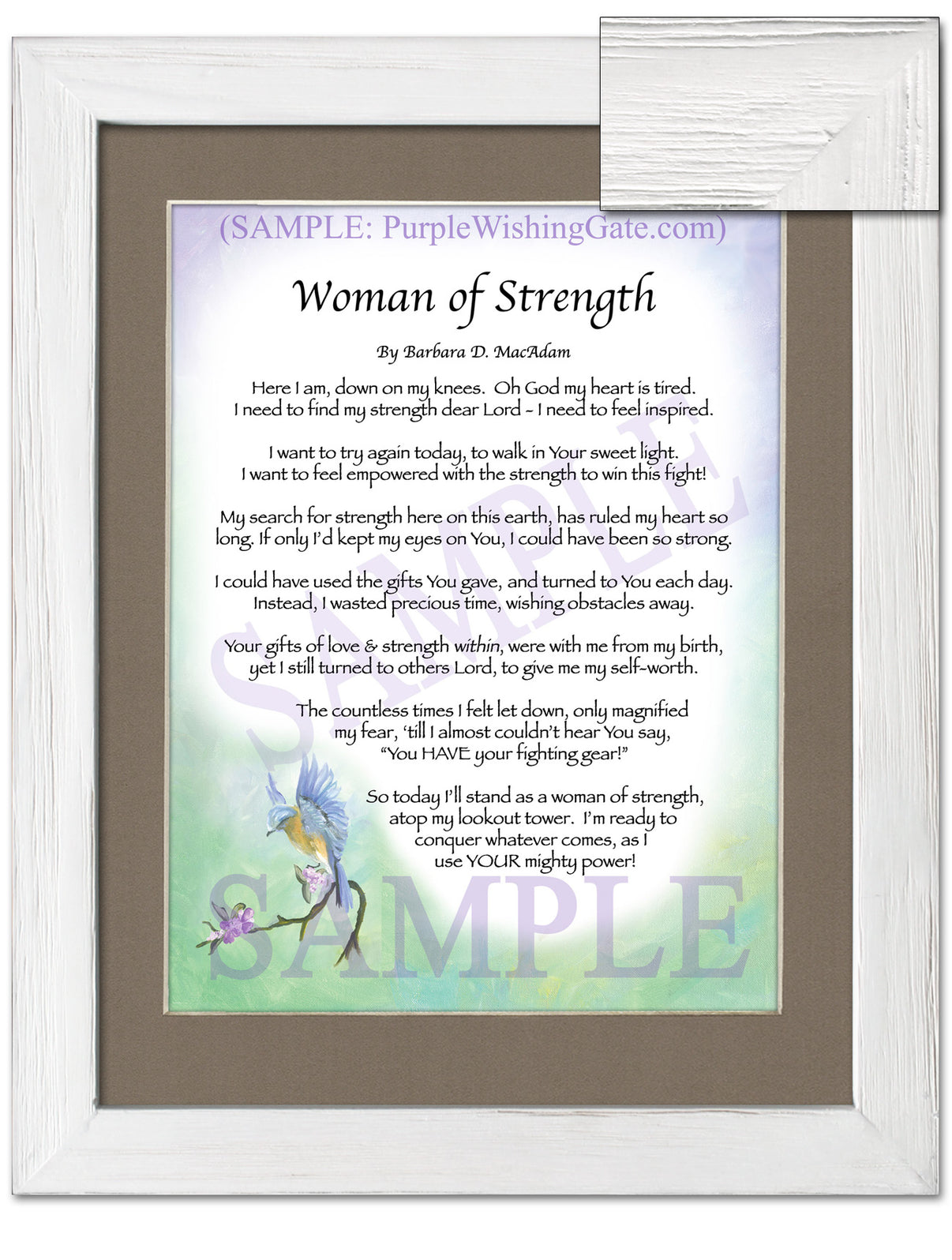 Woman of Strength - Sister-Women Gift - PurpleWishingGate.com