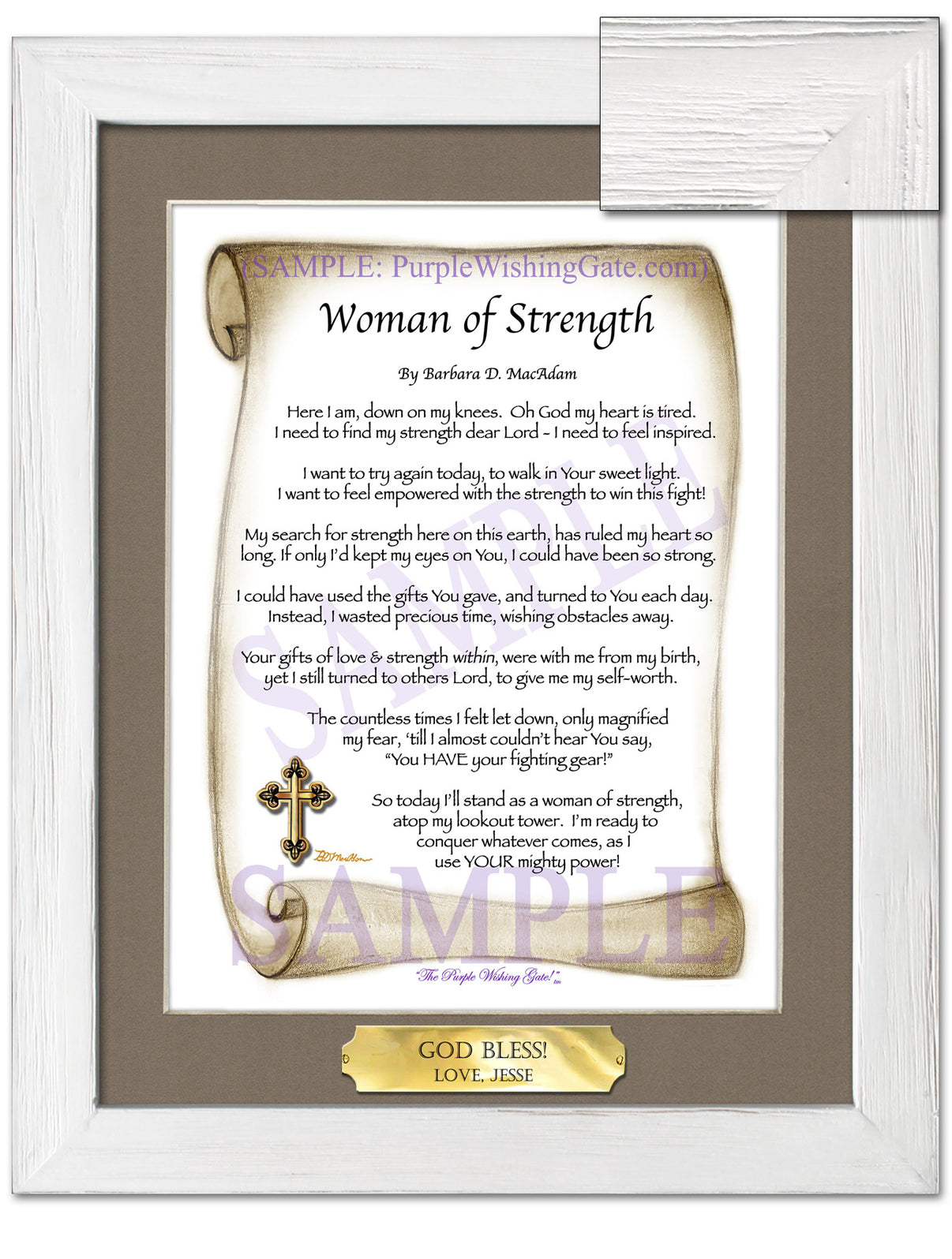 Woman of Strength - Sister-Women Gift - PurpleWishingGate.com