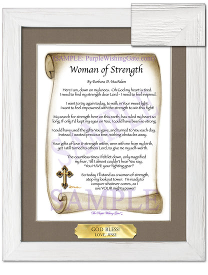 Woman of Strength - Sister-Women Gift - PurpleWishingGate.com