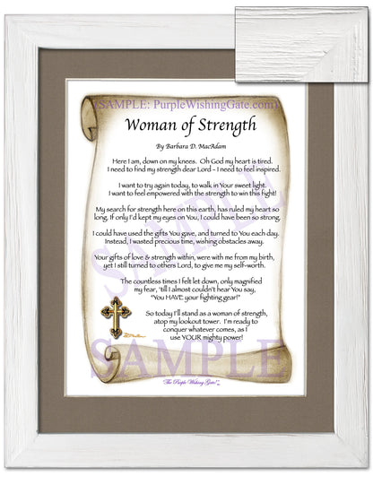 Woman of Strength - Sister-Women Gift - PurpleWishingGate.com