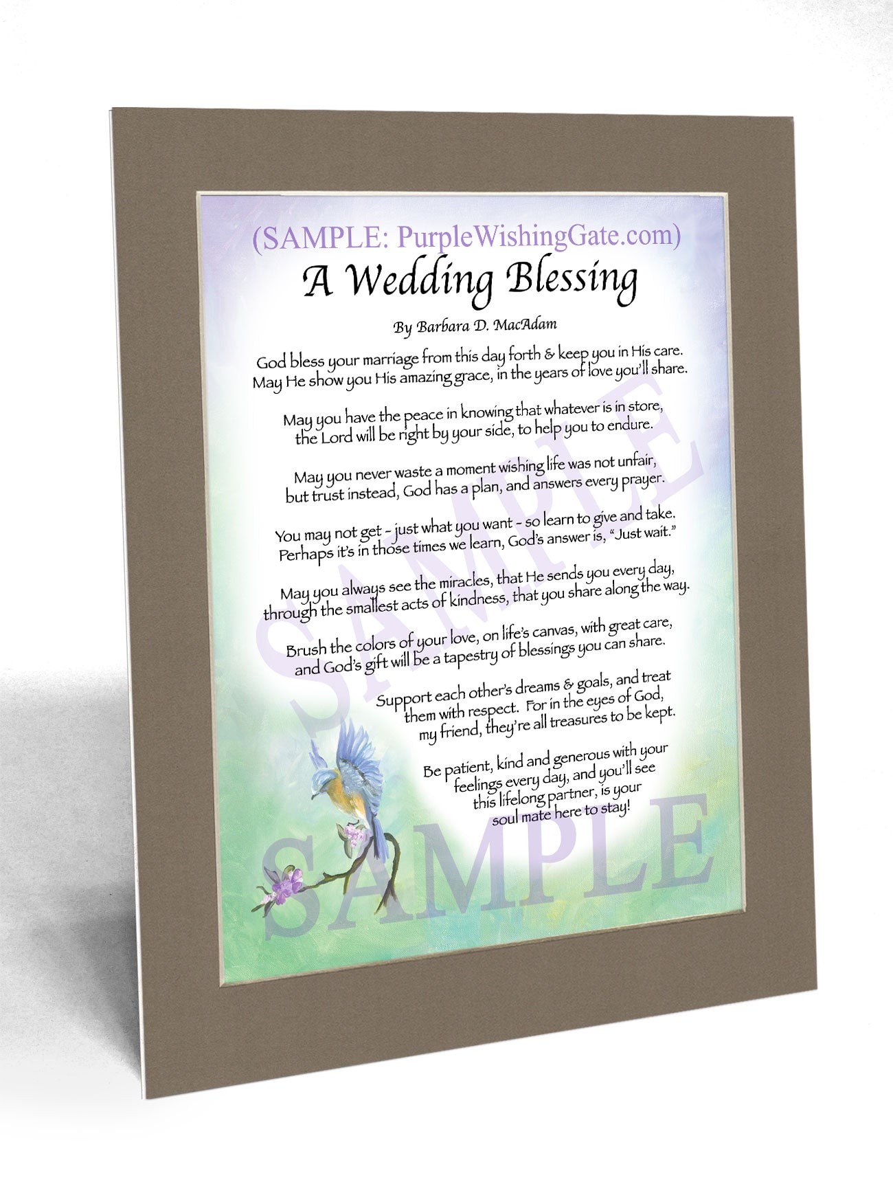 A Wedding Blessing - Wedding Gift - PurpleWishingGate.com