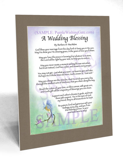 A Wedding Blessing - Wedding Gift - PurpleWishingGate.com