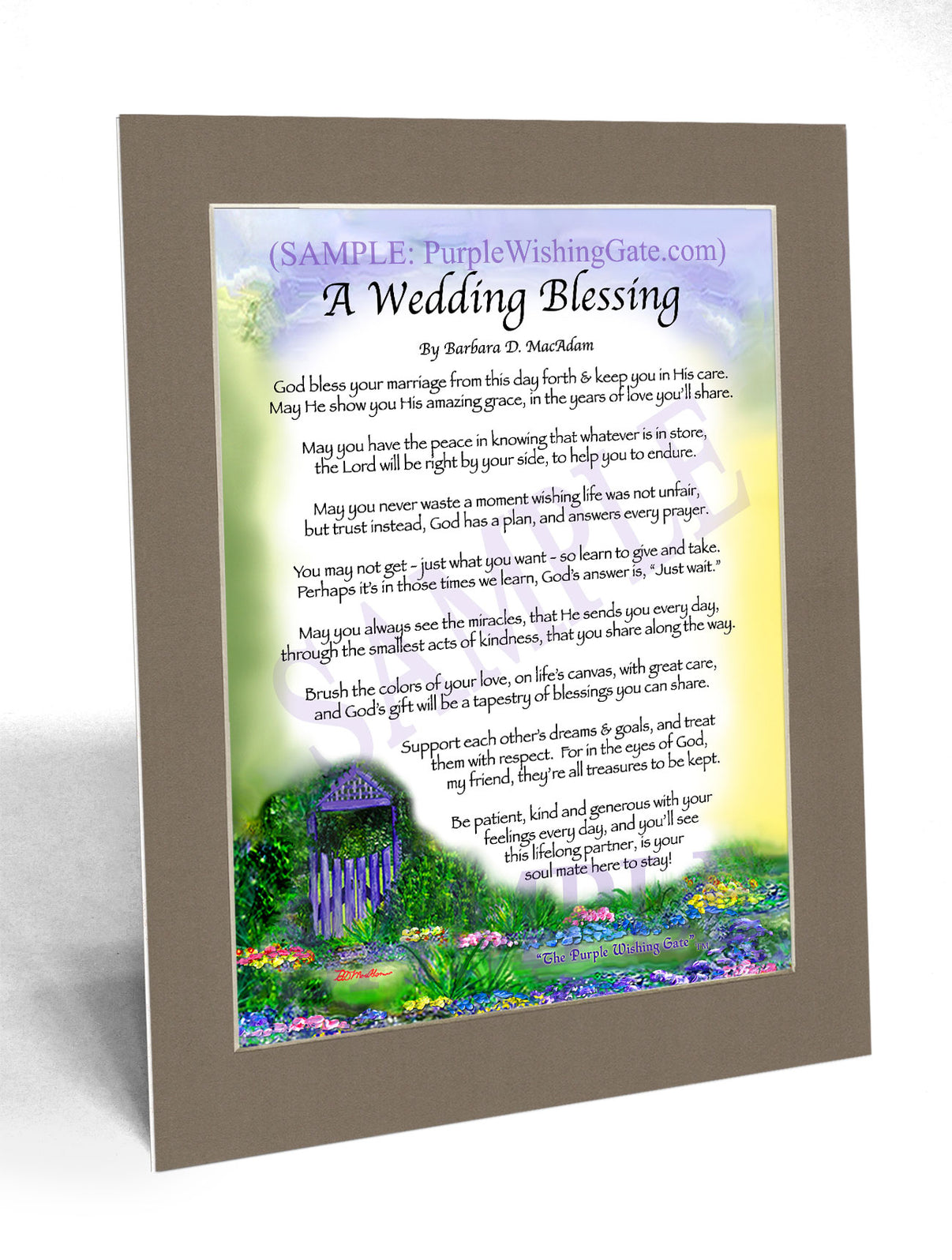A Wedding Blessing - Wedding Gift - PurpleWishingGate.com