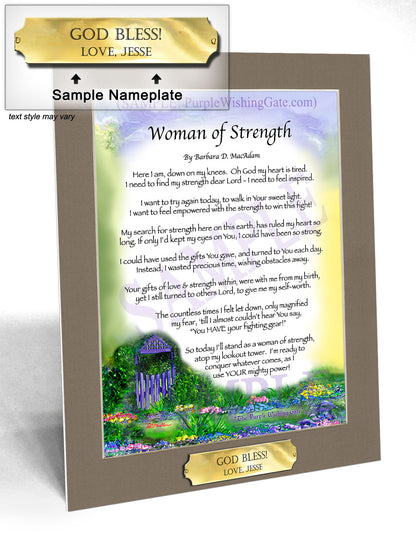 Woman of Strength - Sister-Women Gift - PurpleWishingGate.com