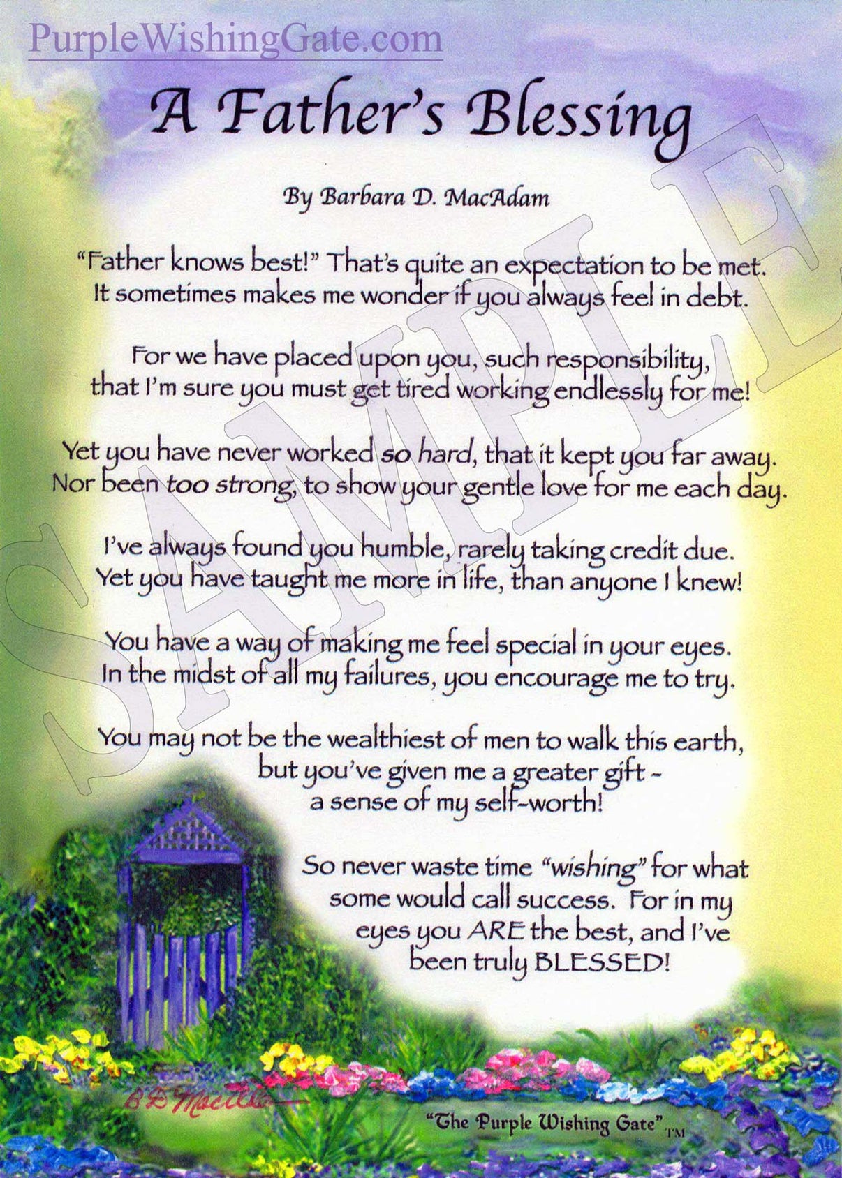 A Father's Blessing (5x7)