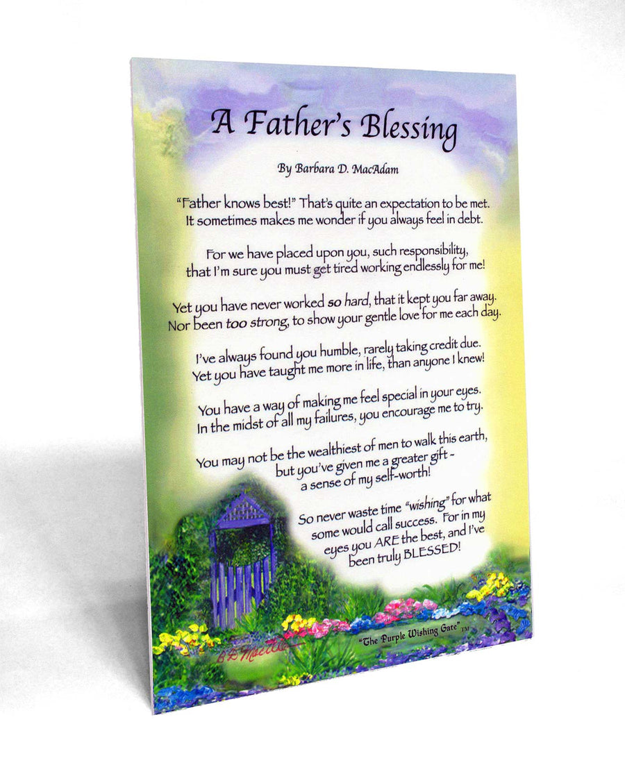 
              A Father&#39;s Blessing (5x7) | 5x7 Frame-able Gift Clearance | PurpleWishingGate.com
                
        	