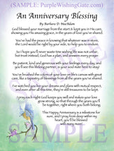 An Anniversary Blessing - Anniversary Gift - PurpleWishingGate.com