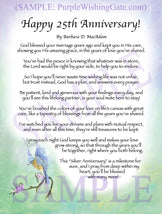 Happy 25th Anniversary! - Anniversary Gift - PurpleWishingGate.com