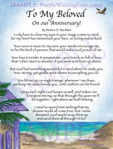 To My Beloved On our Anniversary! - Anniversary Gift - PurpleWishingGate.com