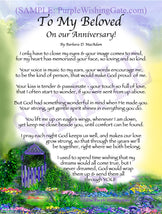 To My Beloved On our Anniversary! - Anniversary Gift - PurpleWishingGate.com