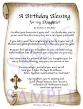 A Birthday Blessing for my Daughter! - Birthday Gift - PurpleWishingGate.com