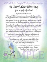 A Birthday Blessing for my Godfather! - Birthday Gift - PurpleWishingGate.com
