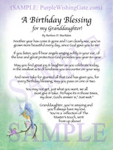 A Birthday Blessing for my Granddaughter! - Birthday Gift - PurpleWishingGate.com