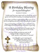 A Birthday Blessing for my Granddaughter! - Birthday Gift - PurpleWishingGate.com