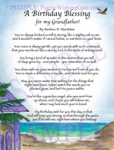 A Birthday Blessing for my Grandfather! - Birthday Gift - PurpleWishingGate.com