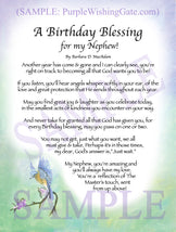 A Birthday Blessing for my Nephew! - Birthday Gift - PurpleWishingGate.com