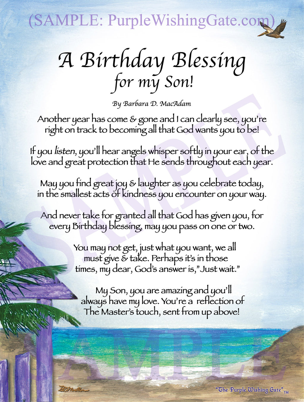 A Birthday Blessing for my Son: Paradise Cove
