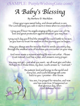 A Baby's Blessing - Baby Gift - PurpleWishingGate.com