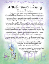 A Baby Boy's Blessing - Baby Gift - PurpleWishingGate.com