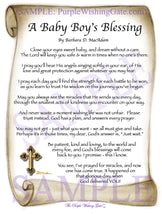 A Baby Boy's Blessing - Baby Gift - PurpleWishingGate.com