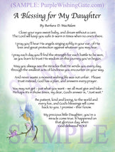 A Blessing for My Daughter (baby) - Baby Gift - PurpleWishingGate.com