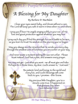 A Blessing for My Daughter (baby) - Baby Gift - PurpleWishingGate.com