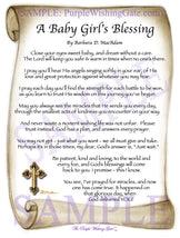 A Baby Girl's Blessing - Baby Gift - PurpleWishingGate.com