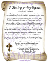 A Blessing for My Nephew (baby) - Baby Gift - PurpleWishingGate.com